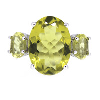Ouro Verde-Quarz-Silberring