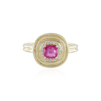 Pinkfarbener Madagaskar-Saphir-Goldring (de Melo)