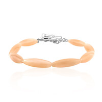 Pfirsich-Mondstein-Silberarmband (TPC)