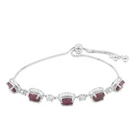 Rubin-Silberarmband