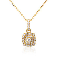 Lupenreiner (F) Brillant-Goldhalskette (LUCENT DIAMONDS)