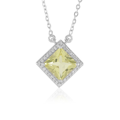 Limonen-Quarz-Silbercollier