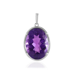 Sambia-Amethyst-Silberanhänger