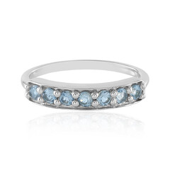 Brasilianischer Aquamarin-Silberring