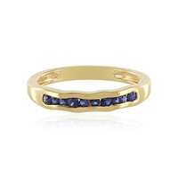 Blauer Saphir-Silberring