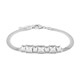 Weißer Topas-Silberarmband