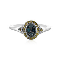 I1 Diamant-Silberring