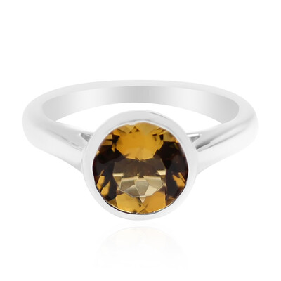 Cognac-Skapolith-Silberring