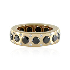 Schwarzer Brillant-Goldring (de Melo)