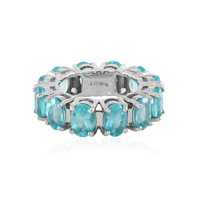 Blauer Apatit-Silberring