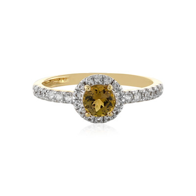 Gelber Tansanit-Goldring
