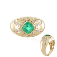 Russischer Smaragd-Goldring (de Melo)