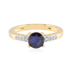 Blauer Madagaskar-Saphir-Silberring