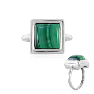 Malachit-Silberring (MONOSONO COLLECTION)