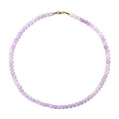 Lavendel-Amethyst-Silberhalskette
