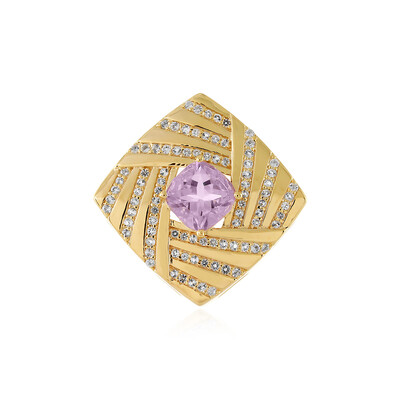 Lavendel-Amethyst-Silberanhänger (MONOSONO COLLECTION)