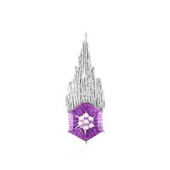Lavendel-Amethyst-Silberanhänger