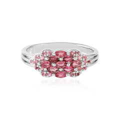 Brasilianischer Pinkfarbener Turmalin-Silberring