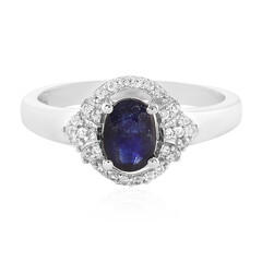 Blauer Madagaskar-Saphir-Silberring