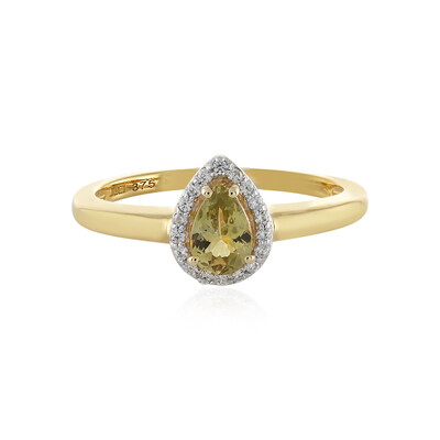 Gelber Tansanit-Goldring