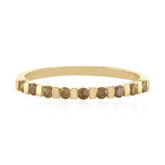 I1 Schokoladen-Brillant-Goldring