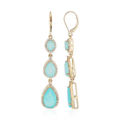 Paraiba-Opal-Goldohrringe (AMAYANI)