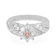 Padparadscha-Saphir-Silberring