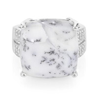 Dendriten-Achat-Silberring