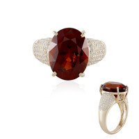 Hessonit-Granat-Goldring