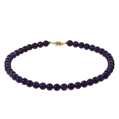 Sambia-Amethyst-Silberhalskette