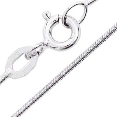 375er Weißgold-Schlangenkette - 45 cm - 3,4 g