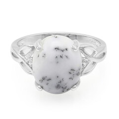 Dendriten-Achat-Silberring