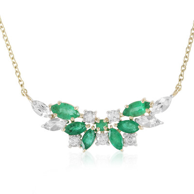 Sambia-Smaragd-Goldcollier (Adela Gold)
