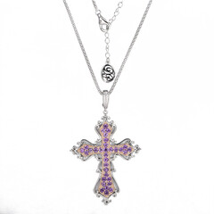 Sambia-Amethyst-Silberhalskette (Dallas Prince Designs)