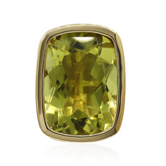 Ouro Verde-Quarz-Silberanhänger