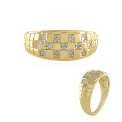 I2 (I) Diamant-Silberring