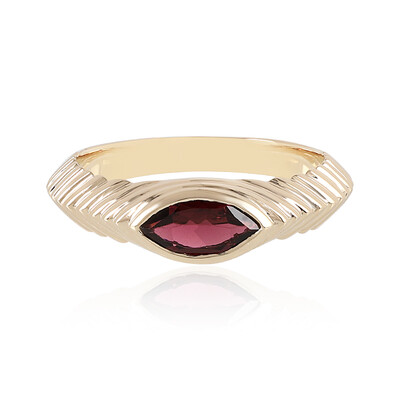 Nigerianischer Pinkfarbener Turmalin-Goldring (Adela Gold)