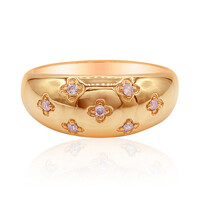 Pinkfarbener I3 Argyle-Brillant-Goldring (Mark Tremonti)