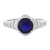 Blauer Madagaskar-Saphir-Silberring