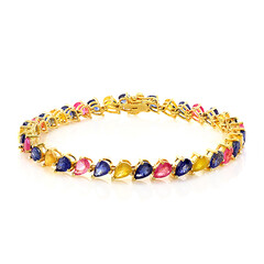 Madagaskar-Saphir-Silberarmband