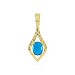 Äthiopischer Blauer Opal-Silberanhänger