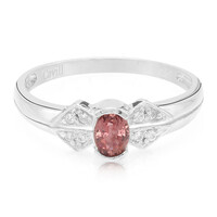 Padparadscha-Saphir-Silberring