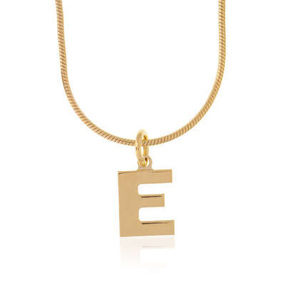 Silberhalskette- Buchstabe E