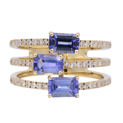 AAA-Tansanit-Goldring (CIRARI)