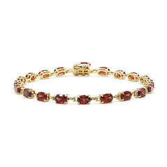 Mosambik-Granat-Silberarmband
