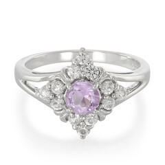 Lavendel-Amethyst-Silberring