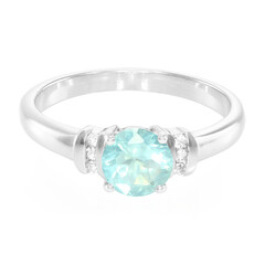 Blauer Apatit-Silberring