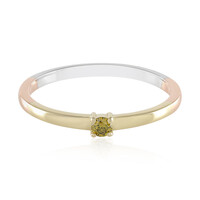 Gelber I2 Brillant-Goldring
