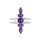 Sibirischer Amethyst-Silberring