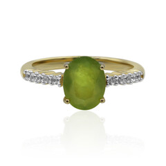 Brasilianischer Grüner Opal-Goldring (Tenner Diniz)